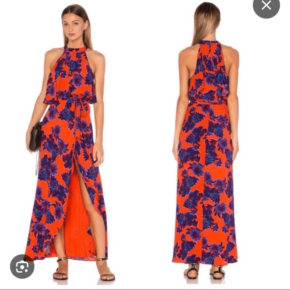 Lovers + friends golden ray maxi dress